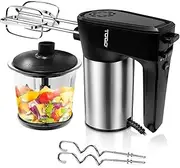 TODO 1L Multi Chopper Processor Hand Mixer Beater 300W Glass Bowl Dual Blade