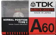 TDK A 60 Cassette Tape - Very Rare