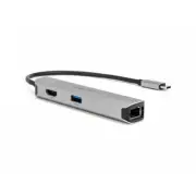 Rocstor Y10A312-S1 USB-C 5-IN-1 4K MULTIPORT ADAPTER WITH DP 1.4 ALT MODE - USB