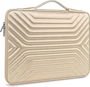 [DOMISO] 14" Shockproof Waterproof Laptop Sleeve with Handle Lightweight Soft EVA Tablet Case for 14 Inch Laptops/Apple/Lenovo ThinkPad/HP Pavilion 14 Stream 14 / Dell/ASUS, Gold