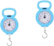 TOVINANNA 2pcs Portable Scale Hook Scale Fishing Scale Hanging Digital Weight Scale Portable Mini Scales Digital Hanging Scale Mechanical Scale Suitcase Spring Scale Weight Scales Metal