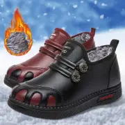 Fashion Winter Women Snow Boots Flat Non Slip Waterproof Low Top Slip On Warm