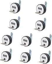 COHEALI 10pcs Rotary Tongue Key Double Lock Code Lock for File Cabinet Drawer and Door Security Durable Construction Easy to Use and Install for Offices and Storage