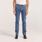 Straight Slim Stonewash Stretch Jean