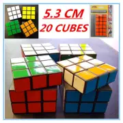 20 x Puzzle Magic Cube 5.3CM 3X3 Birthday Gift Kid Adult Fun Twist Toy