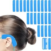 24Pcs Nasal Cannula Ear Cushions, Cannula Face Soft Ear Protectors for Oxygen Users,Oxygen Supplies & Accessories Cannula to Help Relieve Ear Pain and Prevent Cheek Indentation Discomfort(Blue)