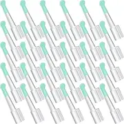 Nuanchu 30 Pcs Ear Spoon Tips Ear Cleaner Replacement Tips Ear Cleaner Tips Ear Replacement Pick Ear Wax Removal Replacement Accessories Set for Teens Adults Ear Wax Removal Endoscope (Green,Round)