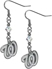 Siskiyou Sports MLB Crystal Dangle Earrings