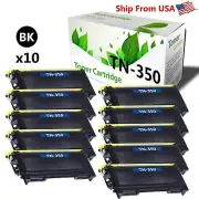 10PK TN 350 TN-350 toner cartridge for IntelliFax 2820 HL-2037 Printer