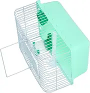 Toyvian Portable Bird Travel Cage for Cockatiels Spacious Design with Perch Food Box and Water Bottle for Parrots and Birds Sturdy and Convenient for Travel