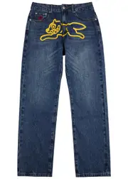 Ice Cream Running Dog Straight-leg Jeans - Dark Blue - 36 (W36 / XL) 36 (W36 / XL)