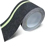 Glow in The Dark Tape Anti Slip Grip Tape, 3.93" x 16.4Ft Luminous Reflective Tape, Waterproof Non Skid Traction Tape Strips for Outdoors Steps Indoor Stairs Treads Ladder Floor