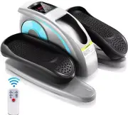 Seated Under Desk Elliptical Machine w/Built in Display Monitor & Remote Control