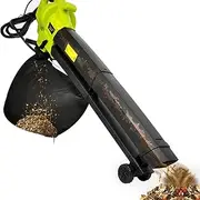 ASSYA 3000W Garden Leaf Blower, 3-in-1 Leaf Suction Shredder with 40L Collection Bag and 30M Extension Cord, Powerful Leaf Collector