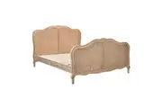 Bali King Size Bed Frame Rattan Solid Timber Wood Mattress Base Oak