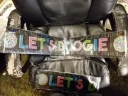 BRING BACK THE 70'S DISCO SIGNS THAT SAY: "LET'S BOOGIE" DECORATION ,NEW IN PKG