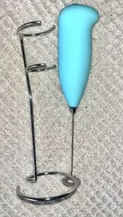 Coffee Milk Frother | Handheld |Steel Stand | Pale Green