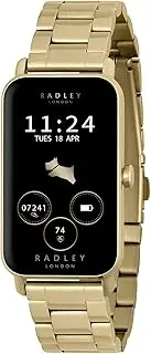 [RADLEY] Womens Series 21 Stainless Steel Lozenge Pale Gold Plated Strap Smart Watch RYS21-4018