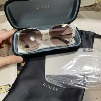 在飛比找蝦皮購物優惠-GuccI Gold Brown Gradient Oval