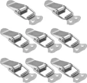 Tool Box Buckle, 8 PCS Stainless Steel Spring Toggle Locks for Cabinet, Boxes, S
