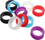 VICASKY 10pcs Colorful Silicone Finger Rings for Pet Grooming Scissors Comfortable Protective Inserts for Hairdressing Barber Use and Dog Grooming Accessories Easy Handling and Reduced