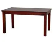 FULTON SOLID MAHOGANY DINING TABLE 150CM IN MAHOGANY