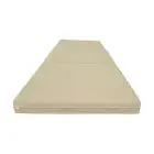 Tan Trifold Foam Bed, Shikibuton Foldable Ottoman Mats Sit Sleep 3 x 27 x 75