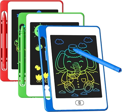 3 Pack LCD Writing Tablet for Kids, 6.5 Inch Colorful Doodle Board Drawing Table