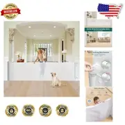 Safety-Certified 122'' Extra Wide Retractable Child & Pet Gate - Easy Install