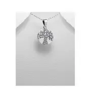 Celtic Tree of Life Love Sterling Silver .925 Pendant Necklace