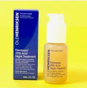 Ole Henriksen Dewtopia 20% Acid Night Treatment 1 fl oz *new*