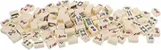 MUSISALY Mini Mahjong Set Portable Travel Game Compact Chinese Majiang for Camping Family Fun 22mm Tiles
