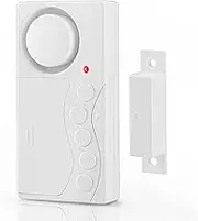 Winhon Freezer Door Alarm, Wireless, 3/15/30/60 Seconds Adjustable Delay, 108 dB Loud Alarm, 4-in-1 Mode, White