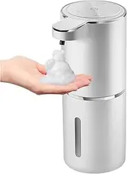 Cozioz Touchless Soap Dispenser – 4-Level Adjustable Foam, Wall-Mounted & USB Rechargeable, 12.8oz/380ml Capacity, Automatic Foam Dispenser for Bathroom, Kitchen, Hotel, and Restaurant