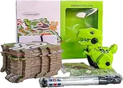 Dinosaur Puzzle Track, Dinosaur Toys, 3.94x2.56x2.56 inches, Flexible Rail Pieces Accessories, Sensory Educational Toys for 3 4 5 6 7, Kids, Year Old Toddler Boys and Girls