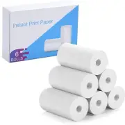6 Rolls Refill Print Paper for Kids Camera Instant Print Camera for Kids Pape...