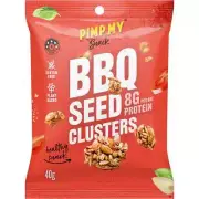 Pimp My Snack BBQ Seeds Clusters 40g (Pack of 12)
