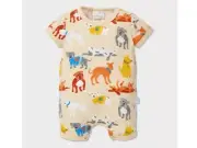 Peter Alexander Newborn Baby Boy Puppy Romper - BNWT