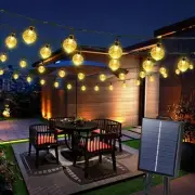 Solar String Lights Outdoor 72ft 100LED Solar Globe String Lights 8 Lighting