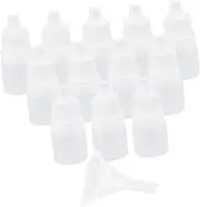 KICHOUSE 12pcs Empty Eye Dropper Bottles 3ml Refillable Reusable Liquid Dropper Bottles Portable for Oils Drops