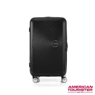 【AMERICAN TOURISTER 美國旅行者】27吋 Curio Trunk 立體唱盤防盜拉鍊運動行李箱/胖胖箱(多色可選)