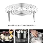 Round Cooling Rack Height 2.76inch Tool Steaming Stand Canner Stainless Steel