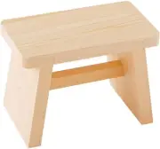 Ikegawa Wood Bath Chair Hinoki Made in Japan Natural Approx. 27 x 15 x 20 cm
