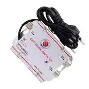 CATV TV Antenna Signal Amplifier Booster Splitter For Digital TV Input 2-OutpGc