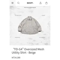 在飛比找蝦皮購物優惠-Goopi “FD-G4" Oversized Mesh U