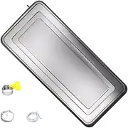 Galvanized Sheet Drip Tray,Drip Tray Kit,Window Ac Drip Pan,ac Drip Pan with Drain,Non-Deformable Condensate Tray for Indoor and Outdoor Use(85.5 * 40 * 2.7cm,2m Water Pipe)