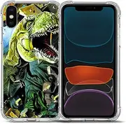 iPhone Xs Max Case,Bcov Large Dinosaur Drop Protection Shockproof Case TPU Full Body Protective Scratch-Resistant Cover for iPhone Xs Max