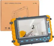 5 Inch 4 in 1 CCTV Monitor Tester, 1080P 5MP 8MP Analog Security Camera AHD/TVI/CVI/CVBS Coaxial Analog Video Monitor Tester, UTP/PTZ Cable Test, HDMI VGA Input， DC12V Output ， Portable CCTV Tester