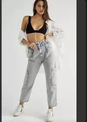 Citizens of Humanity Annika Patch Cargo Pocket High Waist Cinch Waist Jeans 29