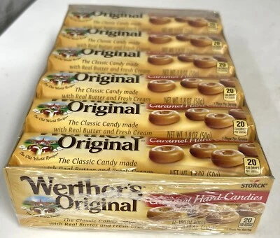 Werthers Original Hard Candy 12 ct Rolls Caramel Candies Bulk Storck Werther's